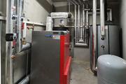Heizkeller mit Föling Pelletskessel Wohnanlage Silvrettastrasse, Kuster Gebäudetechnik GmbH, Schruns
